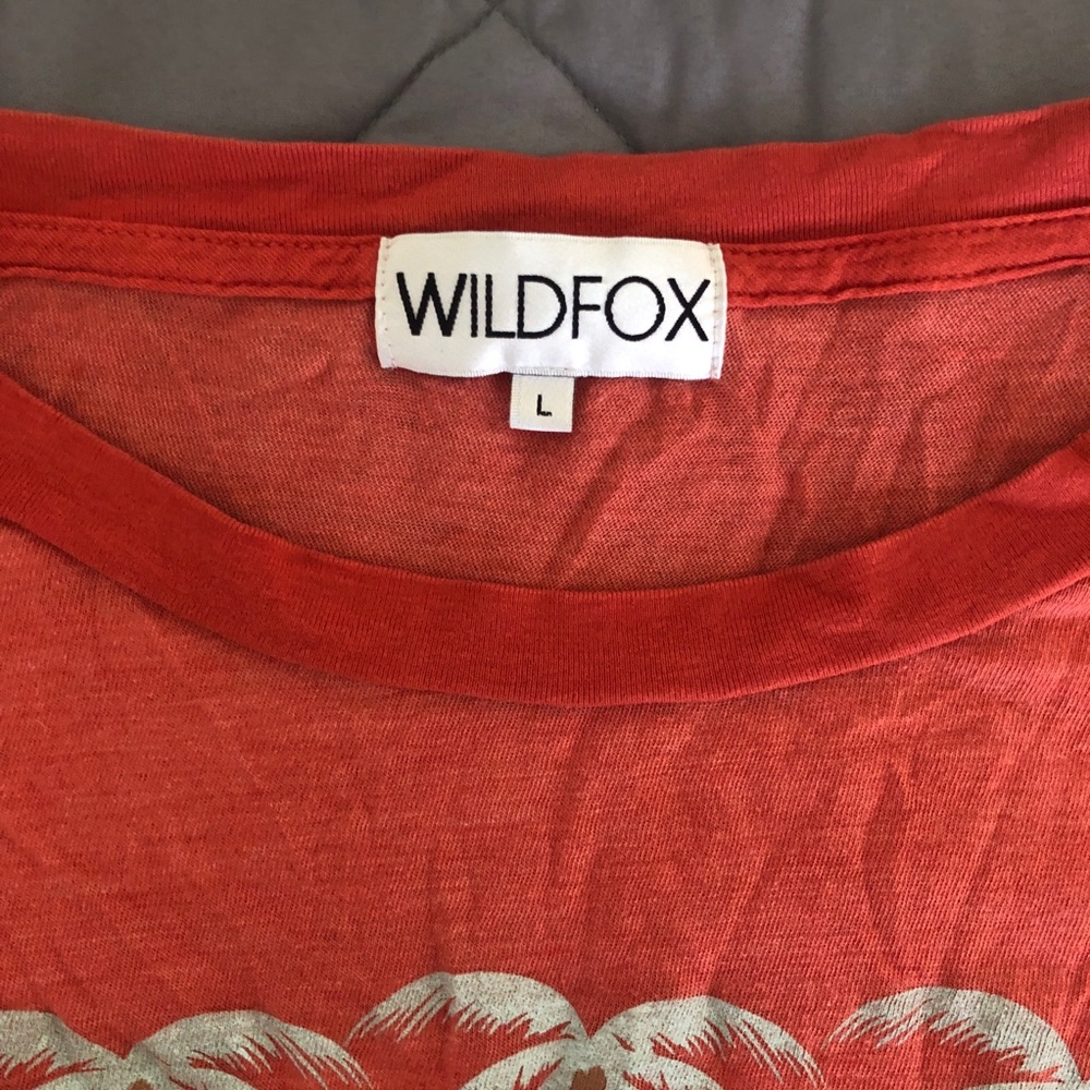 Wildfox ‘California’ T-shirt Red - Picture 6 of 6